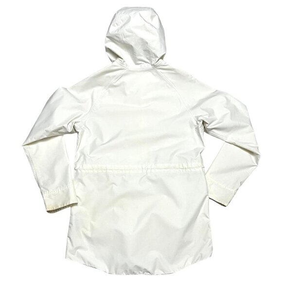 Helly Hansen Cream White Waterproof Outdoor Designer Long Windbreaker Jacket - M - Picture 3 of 6